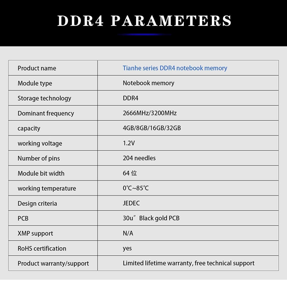 SKIHOTAR DDR3 DDR4 SoDimm Ram وحدة ذاكرة الكمبيوتر المحمول DDR3 4GB 8GB 16GB 1333MHZ 1600MHZ 3200MHZ PC4 ميموريا RAMS