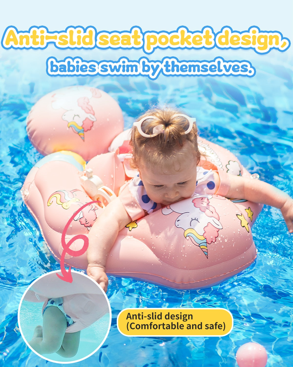 طفل السباحة تعويم نفخ دروبشيبينغ عوامة للأطفال مع المظلة الرضع العائمة الدائري السباحة الصدر العائمة تعويم المدرب