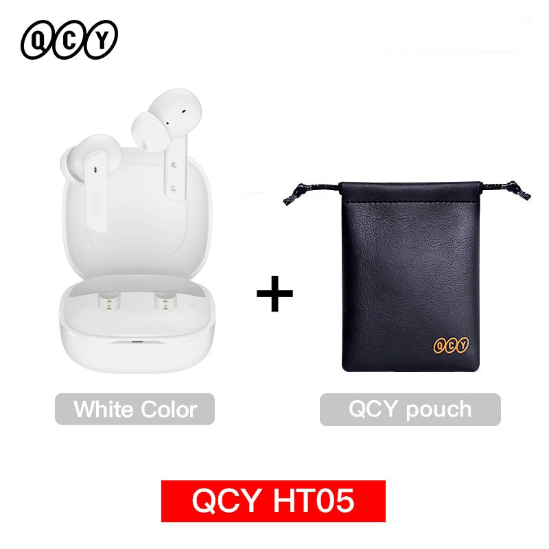 QCY HT05 ANC سماعة لاسلكية 40dB إلغاء الضوضاء بلوتوث 5.2 سماعة 6 ميكروفون ENC HD دعوة سماعات أذن TWS وضع الشفافية