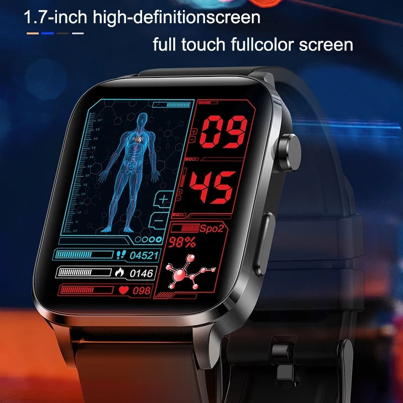 2023 New Smartwatch Blood Sugar Blood lipids Blood Pressure Body Temperature Health Monitoring Smart Watch for Men Women Clock