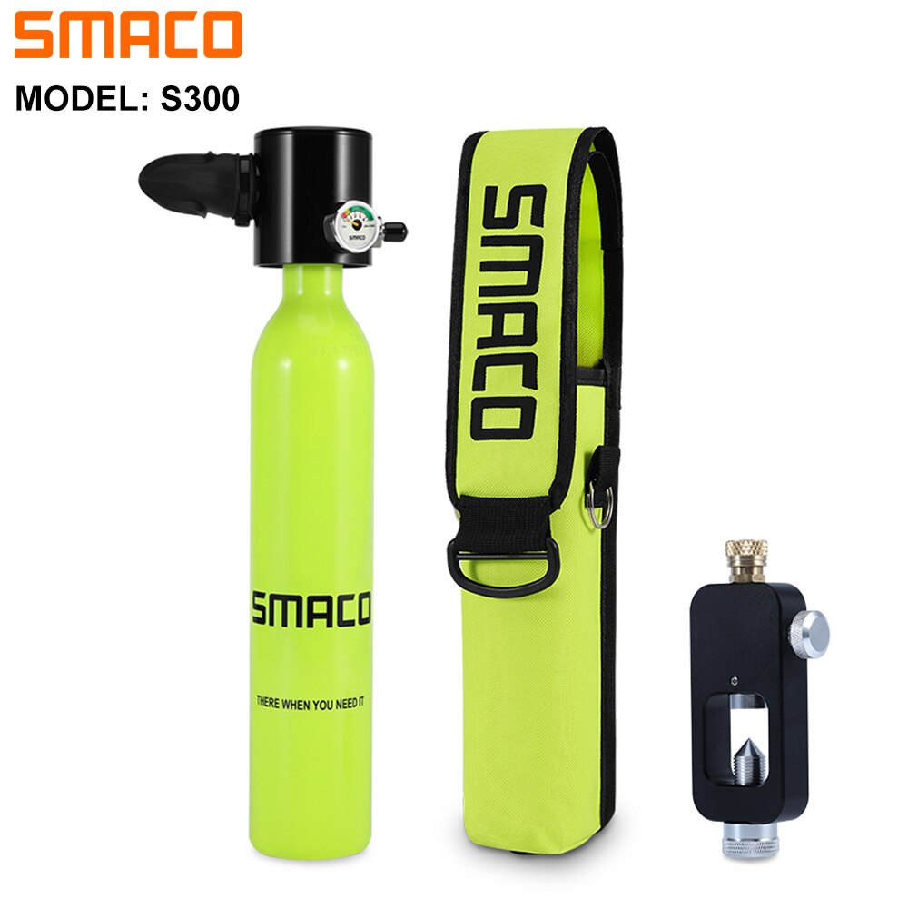 Smaco Mini Scuba Tank Diving Gear Scuba Diving Equipment Portable Mini Dive Tank Oxygen Cylinder Refillable Pony Air Up Bottle