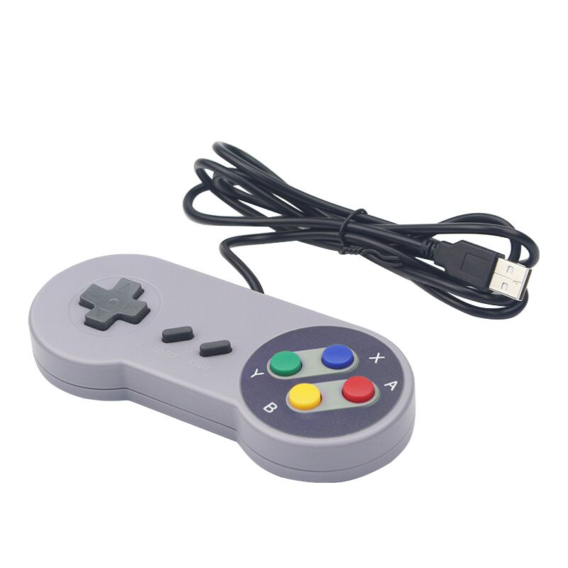 2 قطعة USB غمبد ريترو الألعاب عصا التحكم ذراع تحكّم سلكية لنظام التشغيل Linux SNES لعبة الكمبيوتر NESPi RetroPie Windows Raspberry Pi 4B 3B + 3B