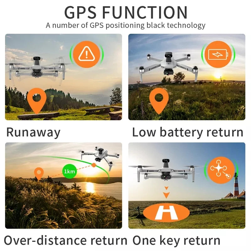 2023 New KF102 MAX Drone 4K Brushless With Professional HD Camera 2-Axis GPS Fpv RC Quadcopter Helicopters Drones Toys For Boys
