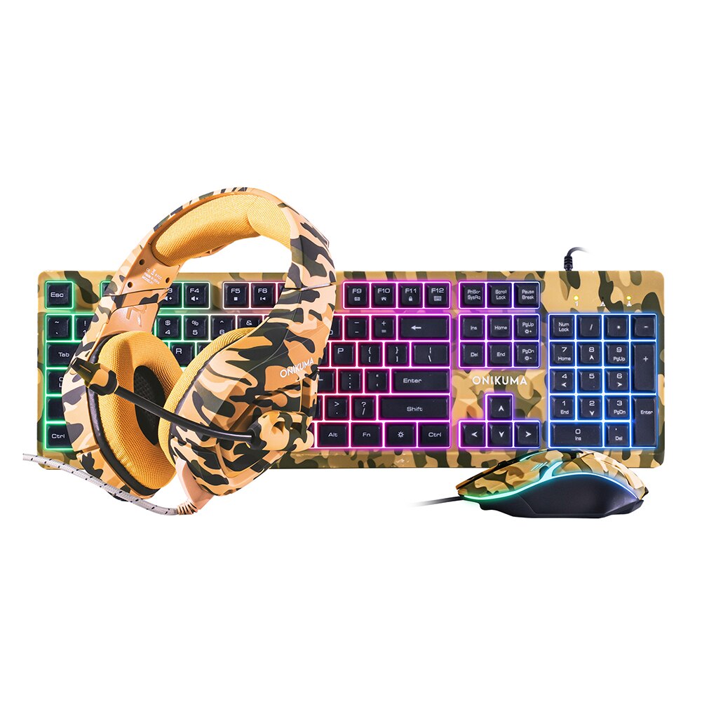 سماعة رأس سلكية للوحة المفاتيح والماوس مكونة من ثلاث قطع من Gamer Mouse Keyboard وسماعة رأس DPI قابلة للتعديل مع ملحقات الكمبيوتر للميكروفون