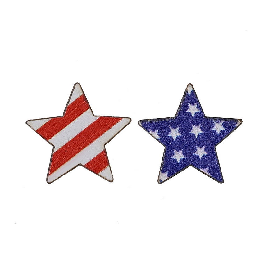 USA 4th of July Eagle Star Stud Earrings Independence Day Patriotic Jewelry American Memorial Day Earrings Pop Jewelry Gifts