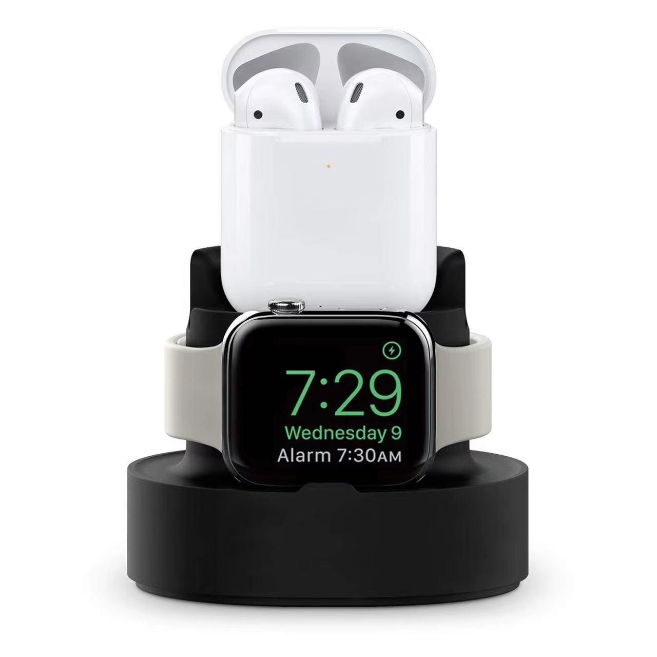 3 In 1 Phone Watch Earphone Silicone Charging Stand Holder for I Phone 11 12 Pro Max IWatch Airpods Pro 2 3 Charger Dock Station