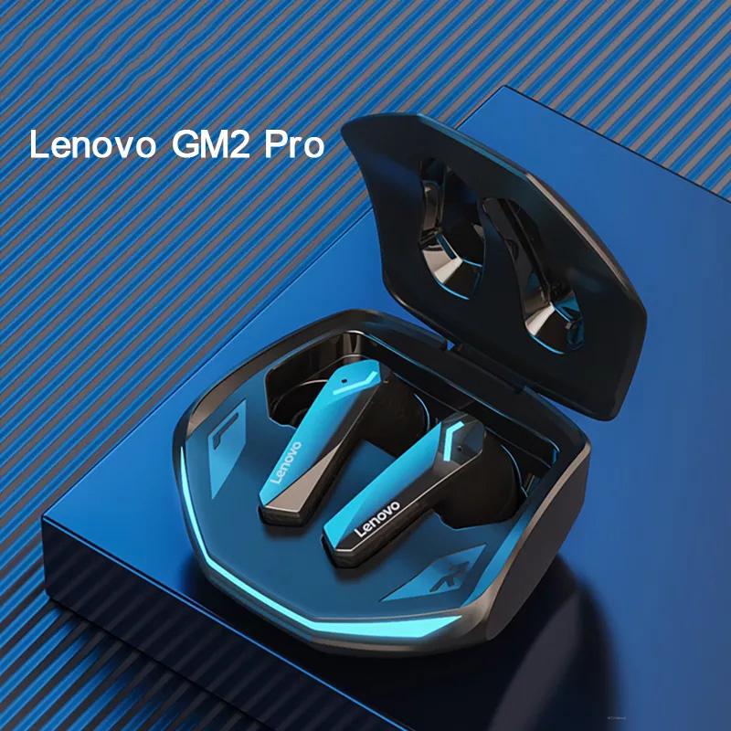 سماعات لينوفو GM2 Pro بلوتوث 5.3 الأصلية الجديدة سماعات الألعاب اللاسلكية سماعات الموسيقى الإلكترونية الرياضية ذات الوضع المزدوج مع ميكروفون