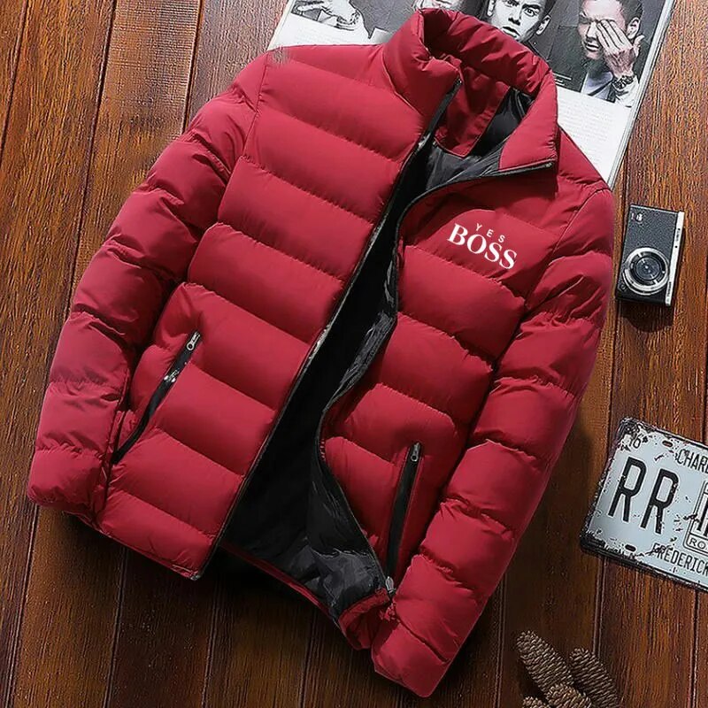 Men's Winter Fashion Trend Jacket Motorcycle Baseball Jacket Windproof