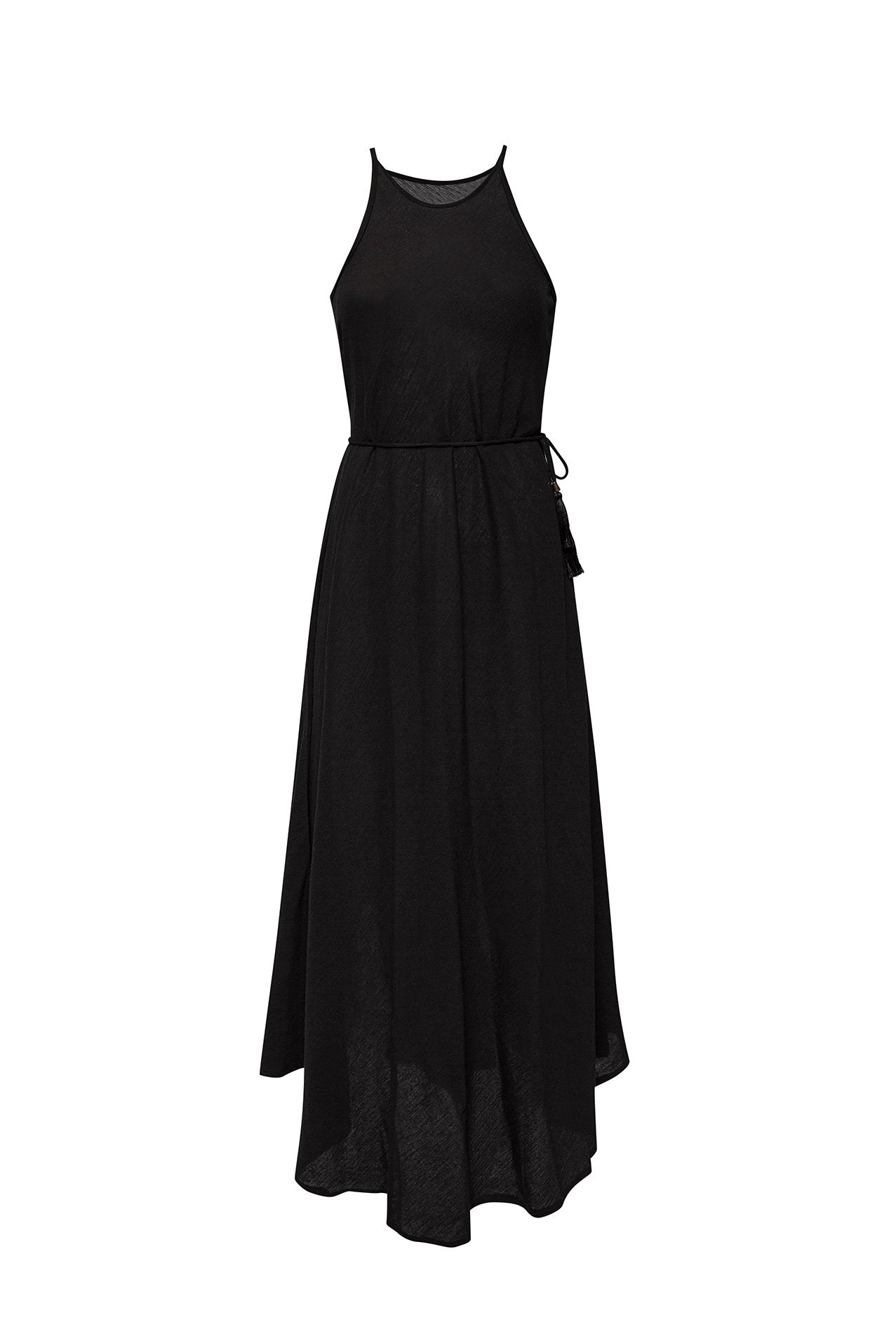 فستان كالي ماكسي - أسود