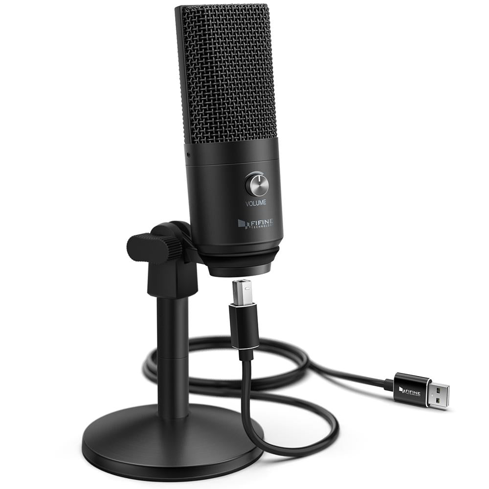 FIFINE USB Microphone for laptop and Computers for Recording Streaming Voice overs Podcasting for Audio&amp;Video K670
