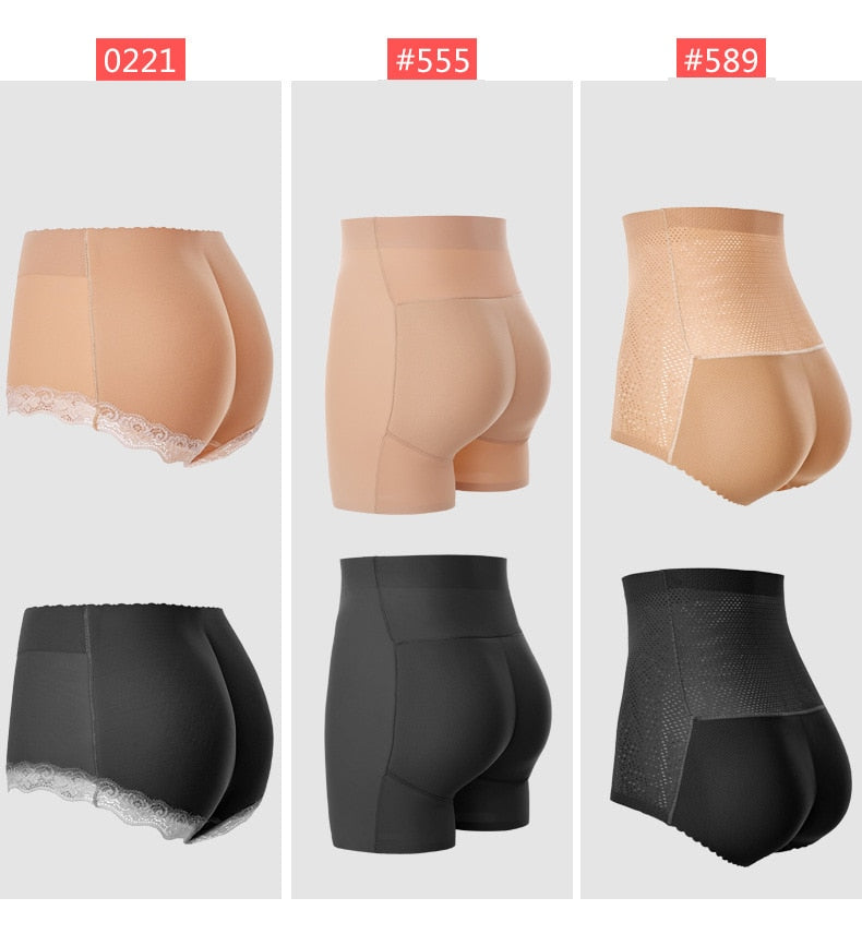 women Padded Seamless Butt Hip Enhancer Shaper Buttocks Butt Pads Buttocks Panties  With Push-up Lifter Lingerie Underwear