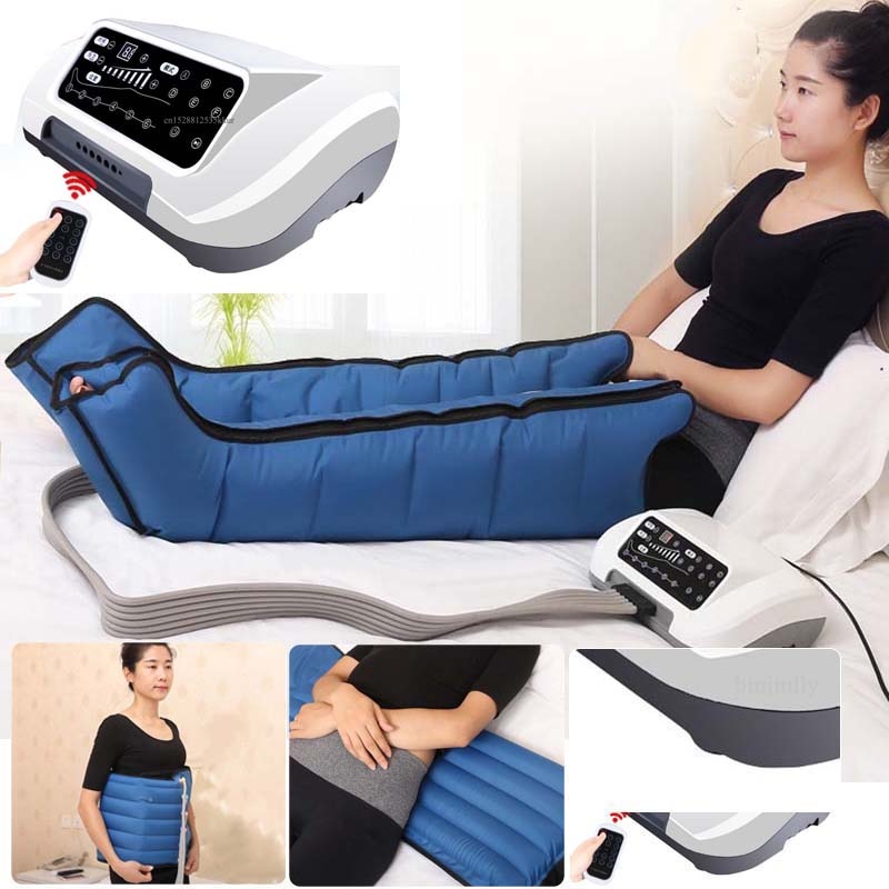 Air Compression Leg Foot Massager Vibration Infrared Therapy Arm Waist Pneumatic Air Wraps Relax Pain Relief