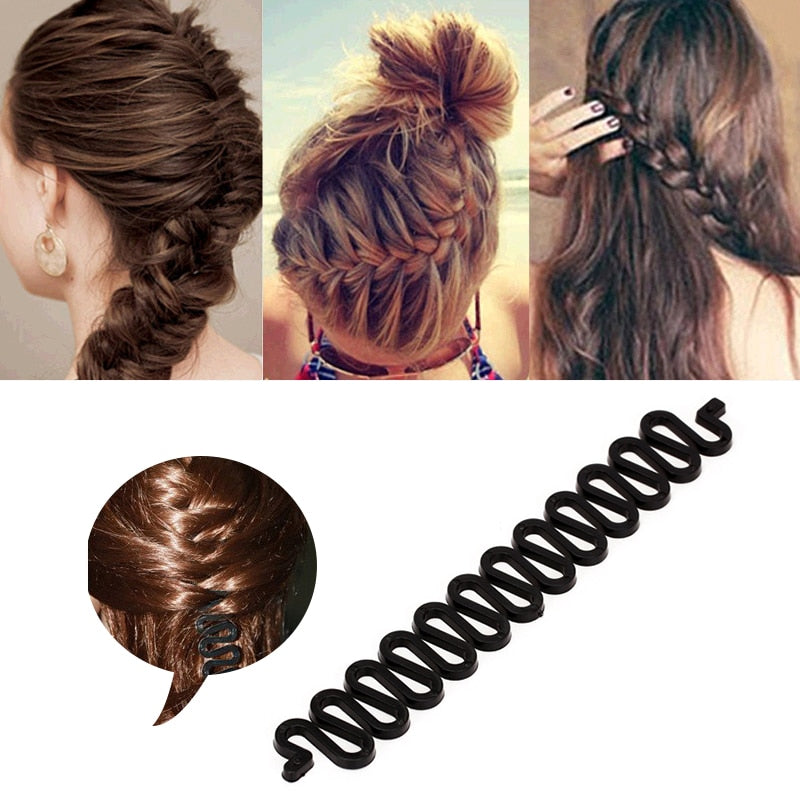 Multi-style Women Hair Twist Styling Clip Stick Bun Maker DIY Hair Braiding Tools Hair Accessories Braider DIY Hairstyle