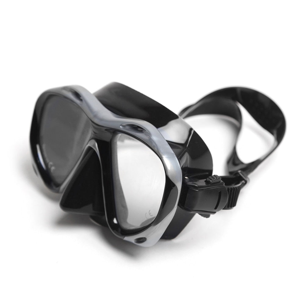 Brand Professional Silicone Gear Scuba Diving Mask Equipment Snorkel Adults Anti-Fog UV Waterproof Swim/Dive Glasses Men Women