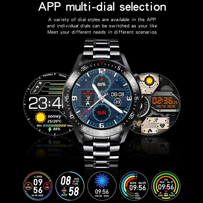 LIGE 2022 New Steel Band Digital Watch Men Sport Watches Electronic LED Male Wrist Watch For Men Clock Waterproof Bluetooth Hour