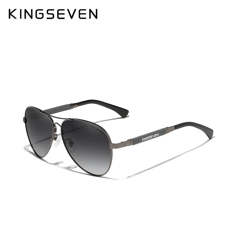 KINGSEVEN 2021 New Trend Quality Titanium Alloy Men&#39;s Sunglasses Polarized Sun glasses Women Pilot Mirror Eyewear Oculos de sol