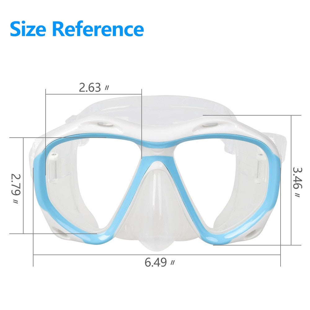 Copozz Brand Professional Underwater Hunting Diving Mask Scuba Free Diving Snorkeling Mask Flexible Silicone Large Frame Glasses