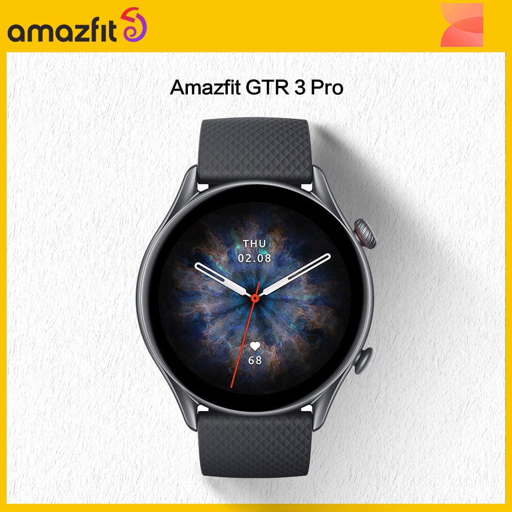 Amazfit GTR 3 Pro GTR3 Pro GTR-3 Pro Smartwatch AMOLED Display Zepp OS App ساعة عمر البطارية لمدة 12 يومًا لنظام Android