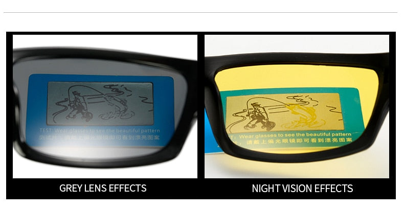 HOOLDW نظارات للرؤية الليلية الرجال النساء الاستقطاب النظارات الشمسية عدسة صفراء مضادة للوهج حملق ليلة القيادة نظارات شمسية UV400 نظارات