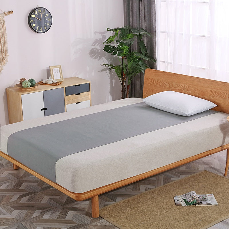 ملاءة مسطحة نصف ملاءة سرير فضية مضادة للميكروبات موصلة لنوم أفضل، قطن عضوي صحي طبيعي