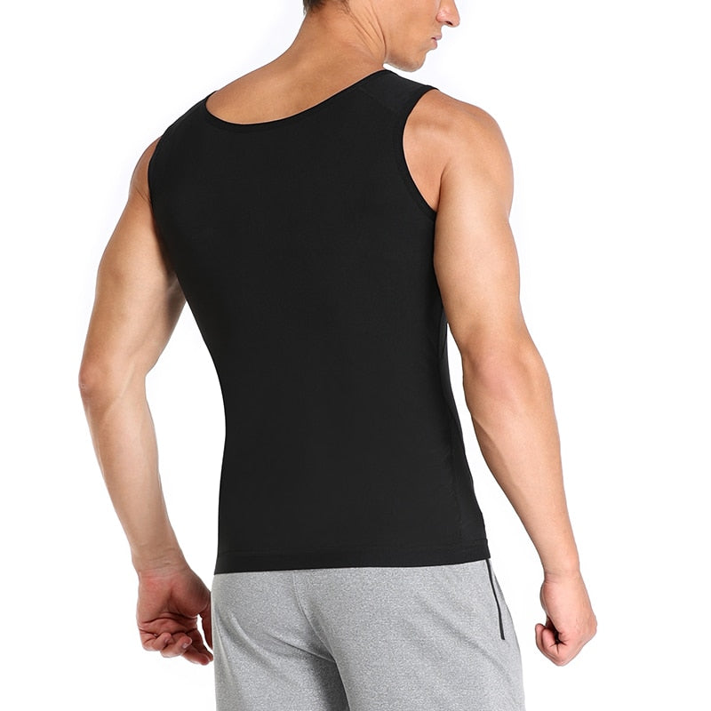 Men Sweat Sauna Body Shaper Vest Waist Trainer Slimming Tank Top Shapewear Corset Gym Underwear Women Fat Burn Workout Trimmer