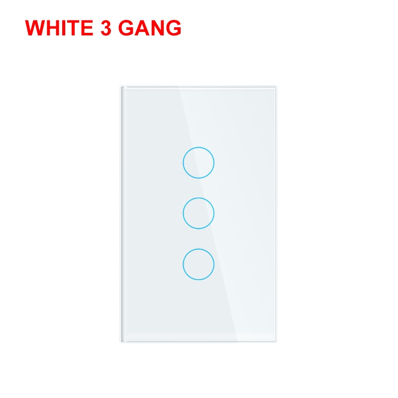 Smart Wifi Touch Switch No Neutral Wire Required Smart Home 1/2/3 Gang Light Switch 220V Support Alexa Tuya App 433RF Remote