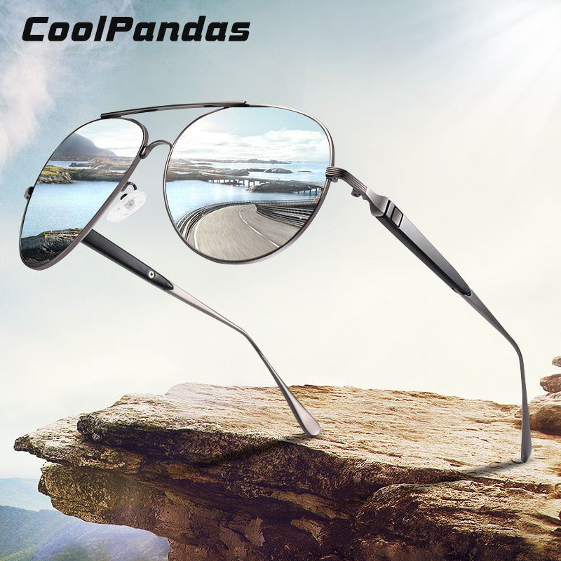 CoolPandas أفضل ماركة الطيار النظارات الشمسية الرجال نظارات شمسية مستقطبة للذكور 2020 مكافحة وهج القيادة Oculos هلالية دي سولي أوم