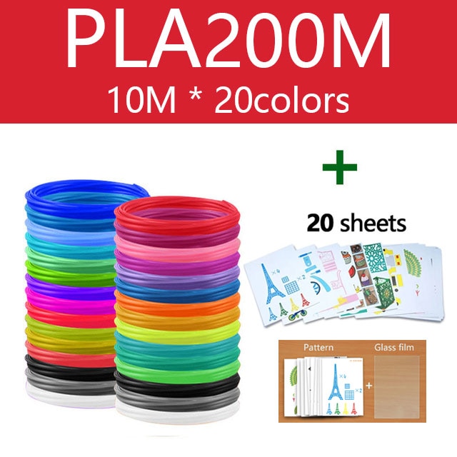 3D Pen Filament  1.75mm PLA , Printing Filament, Printing Thread, With Patterns And Copy Board ,KIDS GIFT