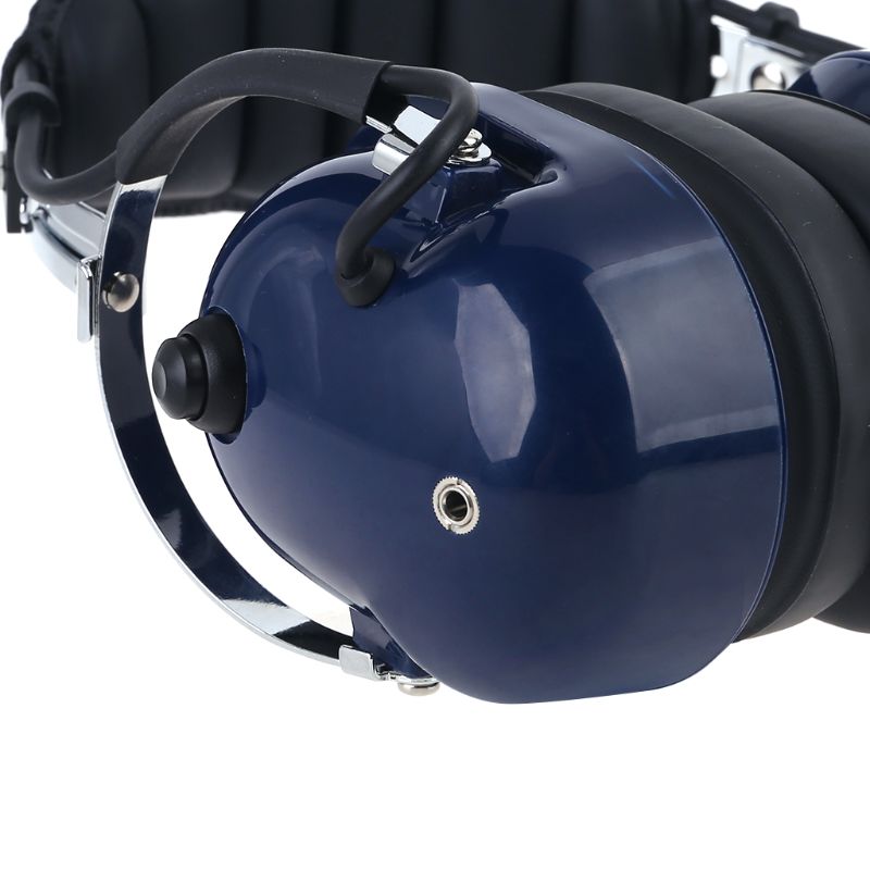 سماعة رأس للطيران Air RA200 مع مقابس GA مزدوجة ومفتاح ستيريو أحادي MP3 وتقليل الضوضاء المدخلة للموسيقى تتضمن حقيبة سماعة الرأس جل