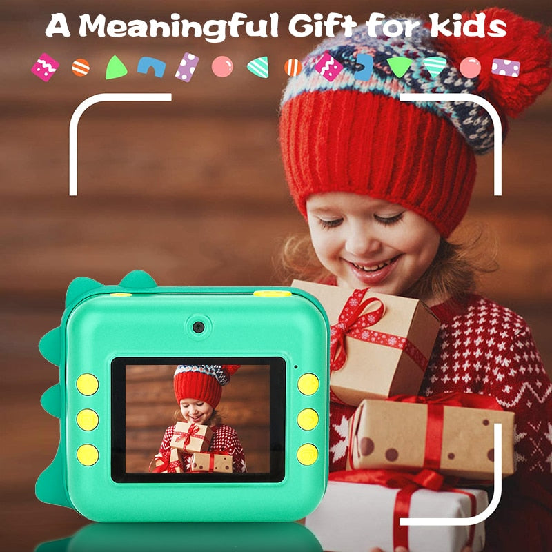 Children Instant Camera Print Camera 1080P Video Photo Digital Camera With Print Paper For Child Birthday Christmas Gift