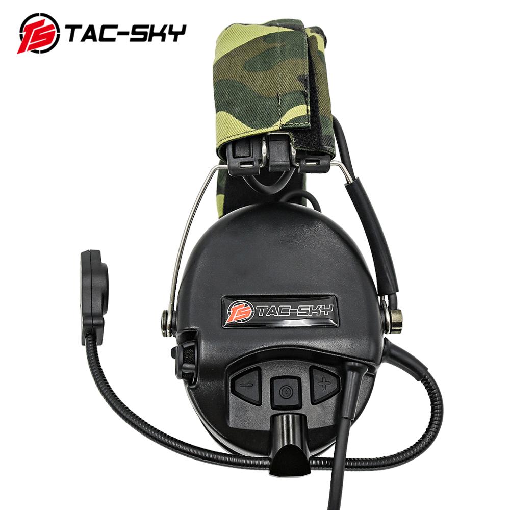 TAC-SKY SORDIN tactical noise reduction pickup aviation pilot headset hunting sport Airsofte shooting tactical SORDIN headset BK