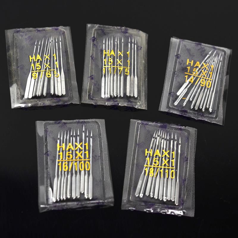 100pcs HAX1 Sewing Machine Needles Universal 15x1 Mixed Kit Packing Sewing Accessories For All Domestic Machine