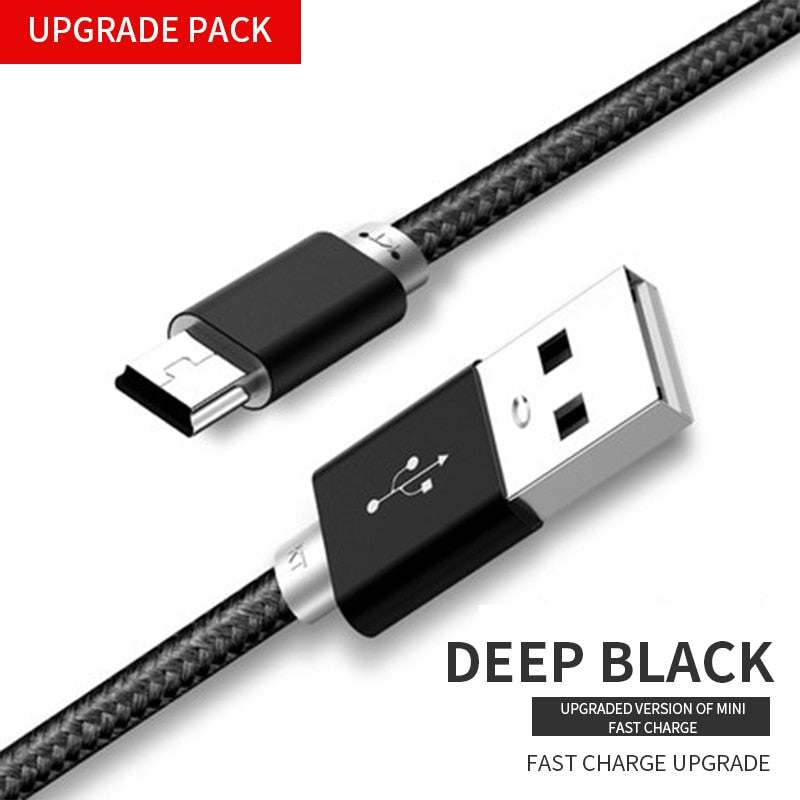 Kebiss Mini USB Cable Mini USB to USB Fast Data Charger Cable for MP3 MP4 Player Car DVR GPS Digital Camera HDD Mini USB