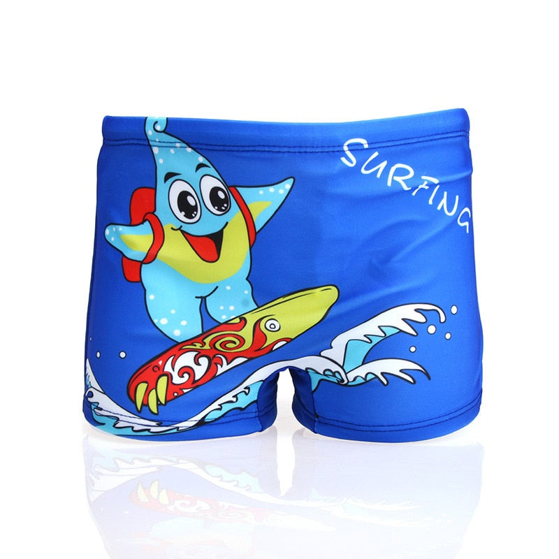 أزياء الأطفال الكرتون ملابس السباحة طفل رضيع جذع السباحة الشاطئ قصيرة للأطفال الصغار ملابس السباحة