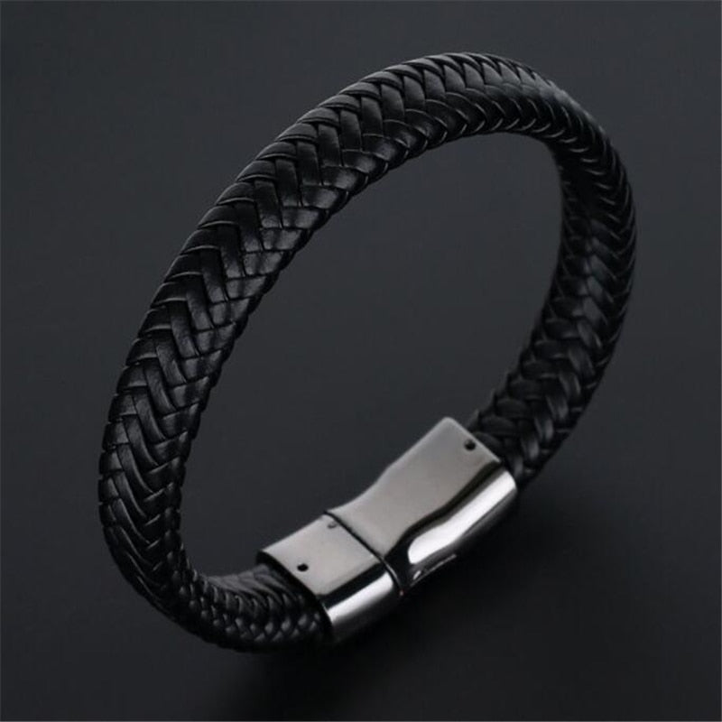 ZOSHI Trendy Genuine Leather Bracelets Mens Multilayer Braided Rope Bracelets Male Female Bracelets Retro Jewelry