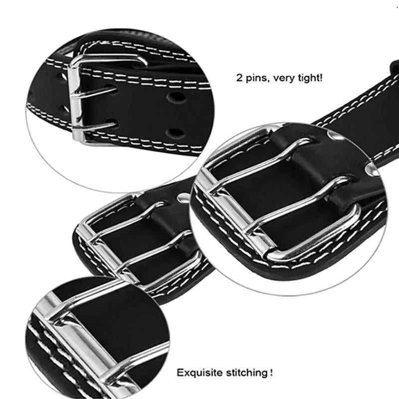 حزام رفع الأثقال من الجلد لصالة الألعاب الرياضية واللياقة البدنية والدمبل ورفع الأثقال ودعم الظهر وحزام رفع الأثقال للتدريب على الطاقة