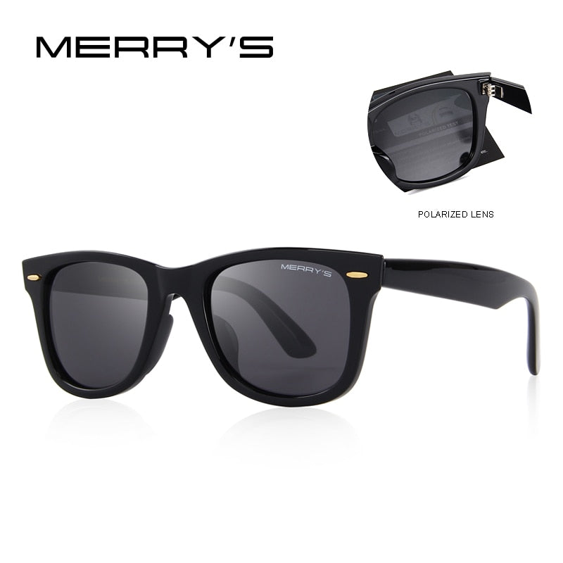 MERRYS DESIGN Men/Women Classic Retro Rivet Polarized Sunglasses 100% UV Protection S8140