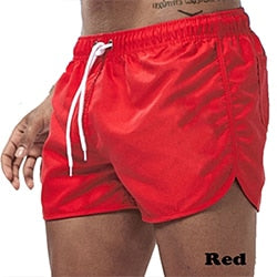 Solid Color Summer Quick-Drying Shorts Printed Shorts  Swim Beach Shorts Casual Fitness Shorts