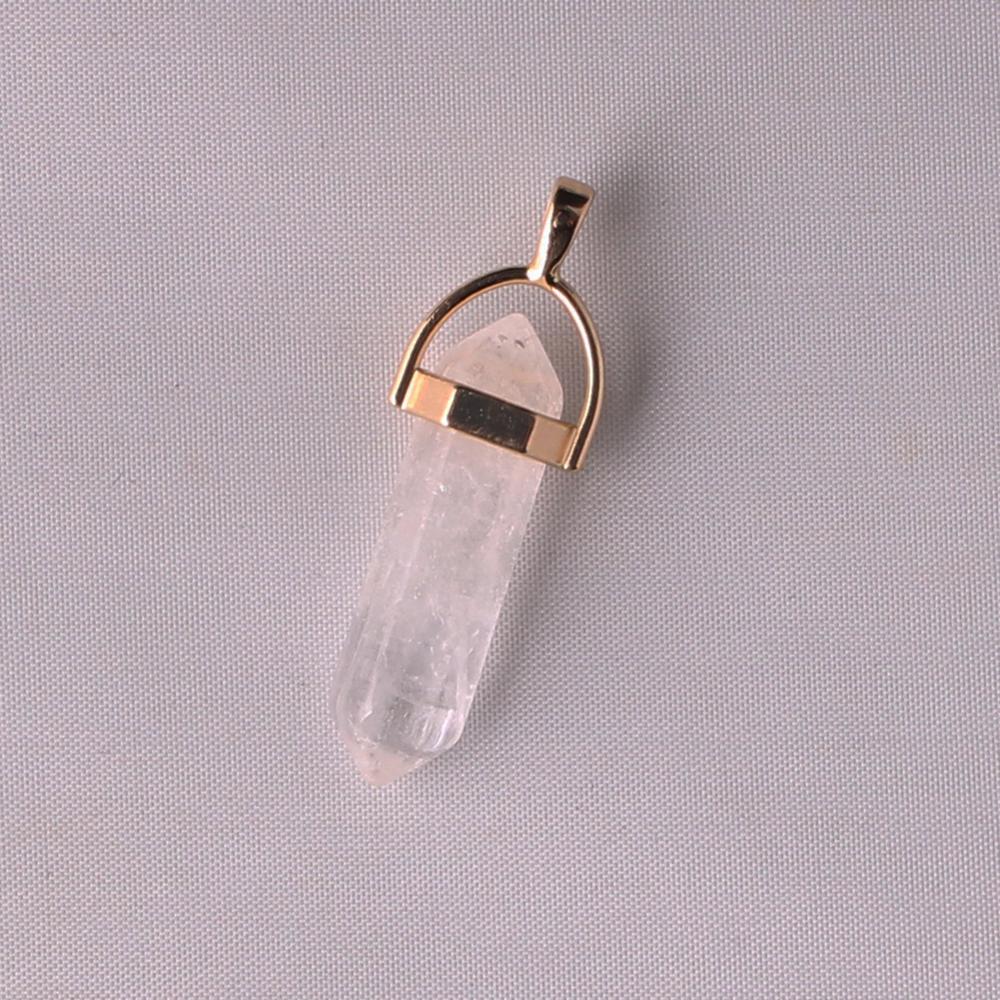 50pcs/lot Gold Zinc Alloy Amethysts Pendants For Jewelry Making Natural Stone Necklace Pendant Druzy Reiki Pendulum Amulet