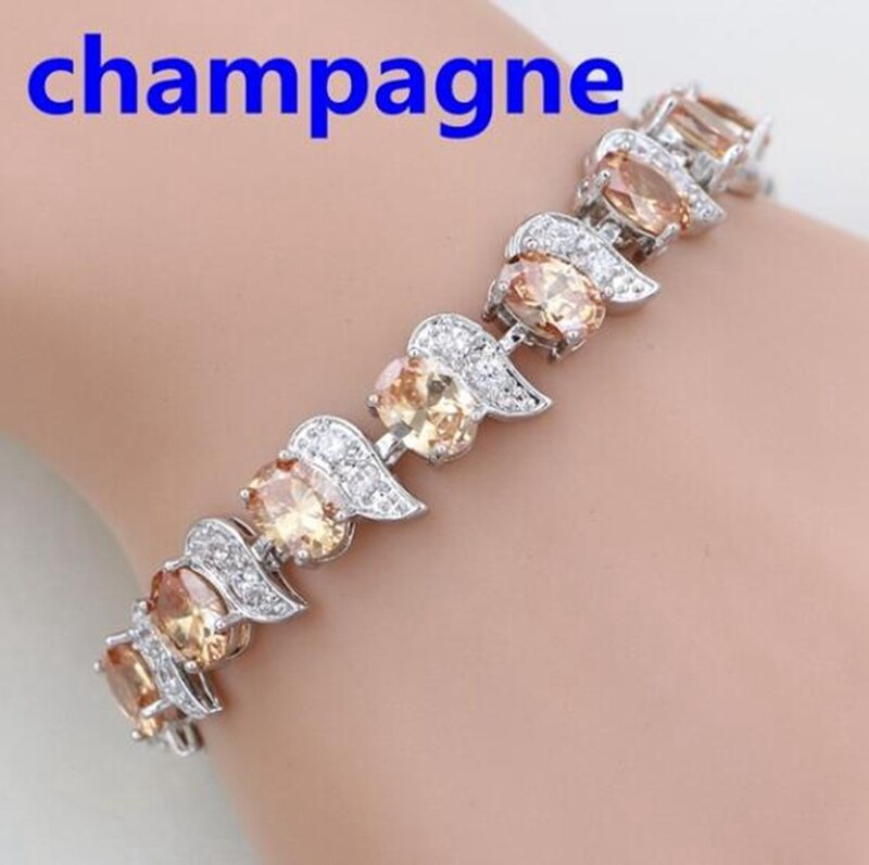 Exquisite Mysterious Lucky Color Crystal Bracelet Charm Bride Engagement Wedding Jewelry Gift Mother\&#39;s Day Gift