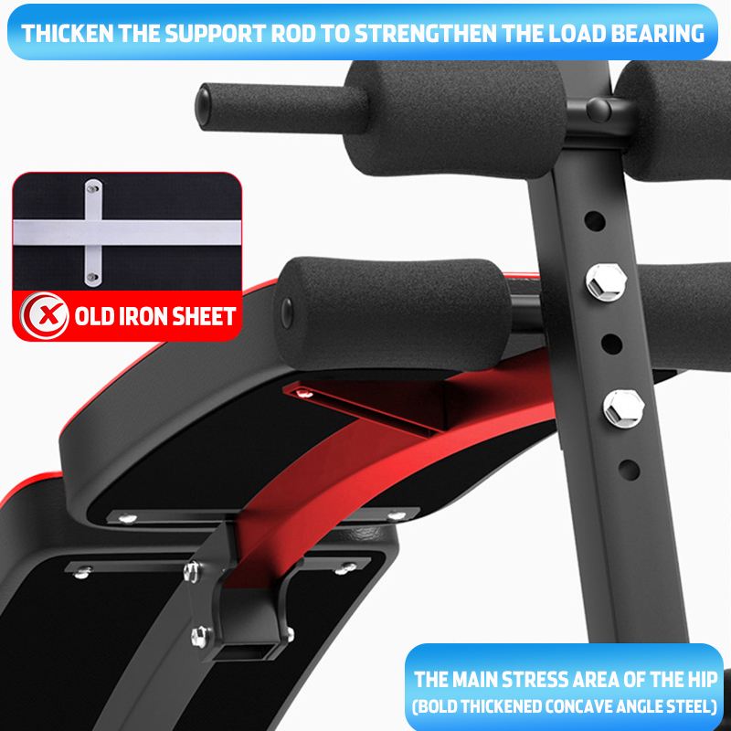 Household Adjustable Foldable Weight Benches Press Chair Bench Gym For Abdominal Support Dumbbells for Workout Fitness
