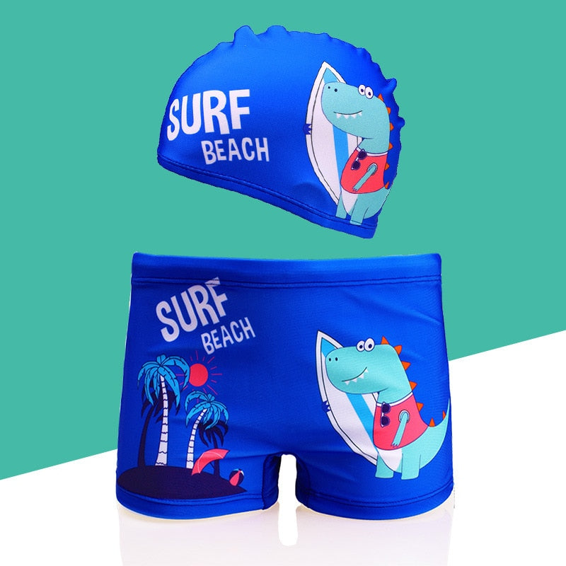 Fashion Kids Cartoon Swimwear Baby Boy Swim Trunk Beach Short for Toddler Children Swimming Clothes