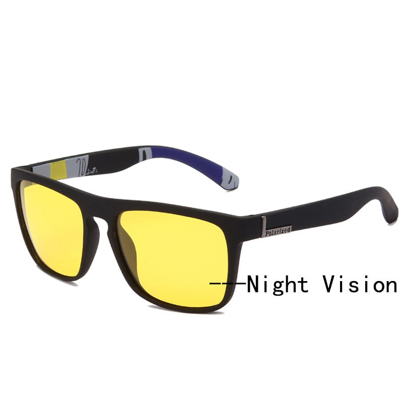 HOOLDW Night Vision Glasses Men Women Polarized Sunglasses Yellow Lens Anti-Glare Goggle Night Driving Sun glasses UV400 Eyewear