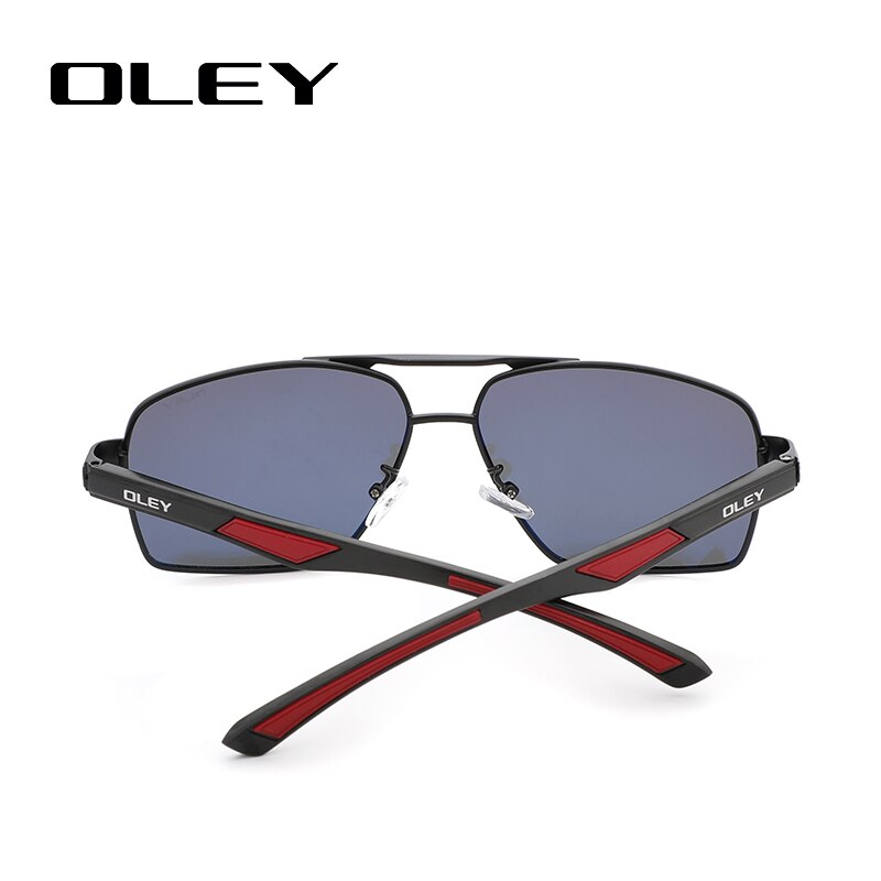 OLEY Brand Design Classic Pilot Polarized Sunglasses Men&#39;s Aluminum Color-Change Lens Goggles Oculos de sol Accept custom logo