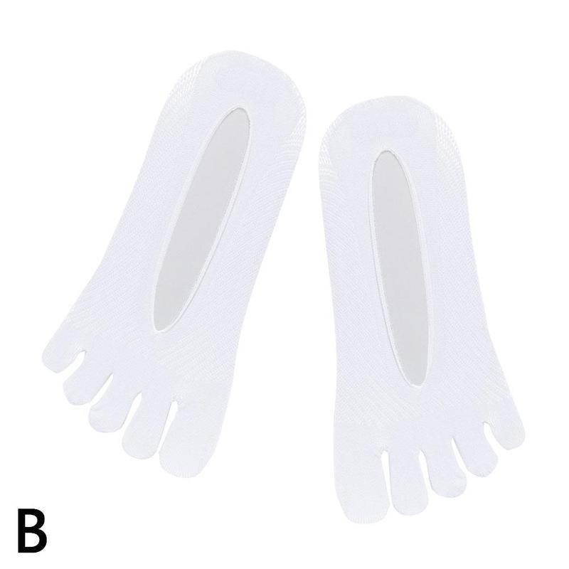 1pair Breathable Five Toe Socks Orthopedic Compression Socks Women&#39;s Toe Socks Ultra Low Cut Liner with Gel Tab