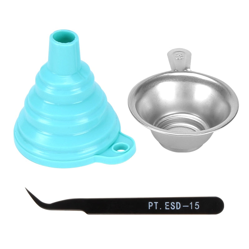 New Metal UV Resin Filter Cup+Silicon SLA 3D Printer UV Resin funnel 3d printer parts For LCD 3D Printer Accessories