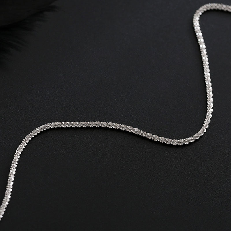 XIYANIKE Silver Color  Sparkling Single Anklet Bracelet for Women Trendy Elegant Summer Party Jewelry Prevent Allergy