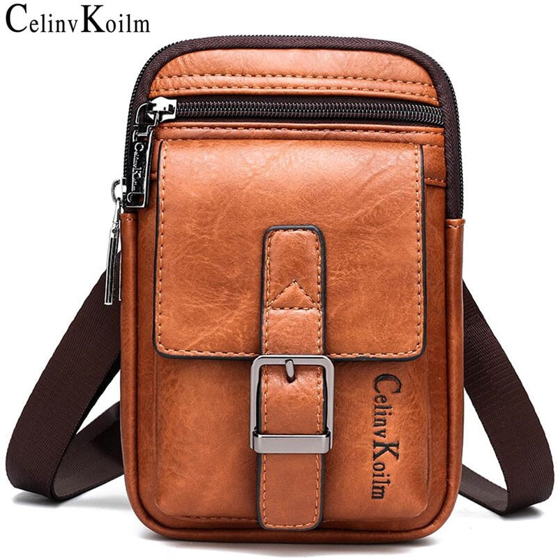 Celinv Koilm ماركة صغيرة متعددة الوظائف حبال حقيبة كروسبودي الرجال حقيبة كتف الساقين الخصر حقيبة للرجل موضة جديدة عادية كول صغيرة