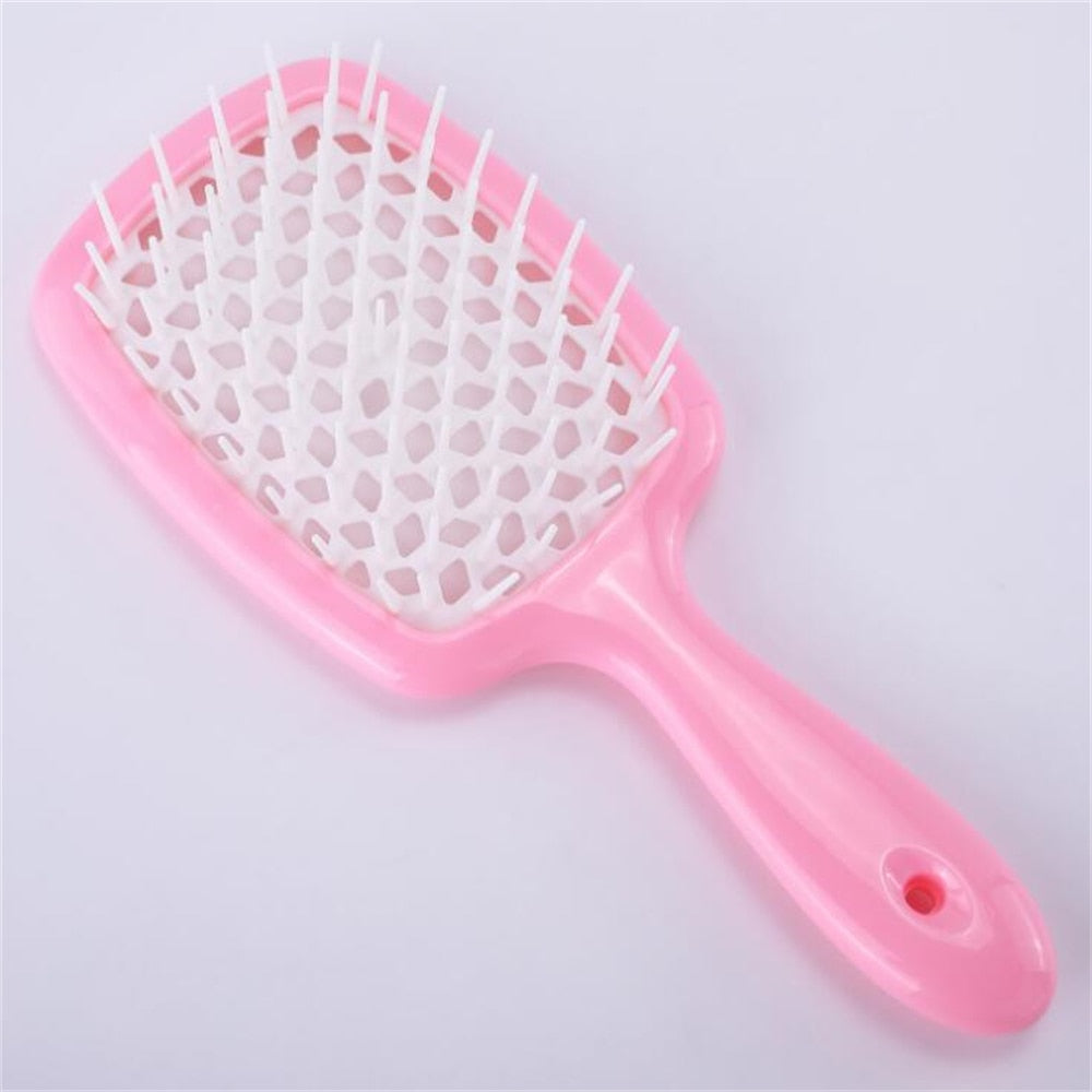 Tangled Hair Comb Detangling Hair Brush Massage Combs Hollow Out Wet Curly Hair Brushes Barber Comb Salon Hair Styling Tools