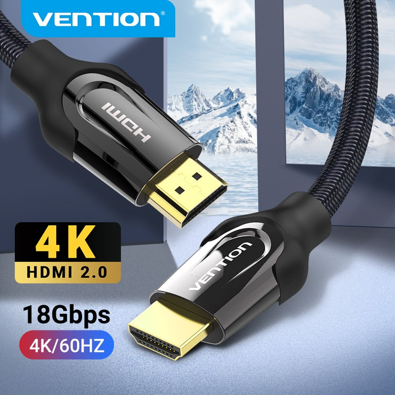 Vention HDMI Cable 4K/60HZ HDMI 2.0 Splitter Cable for Mi Box HDTV HDMI 2.0 Audio Cable Switch Adapter for Xiaomi PS4 Cable HDMI